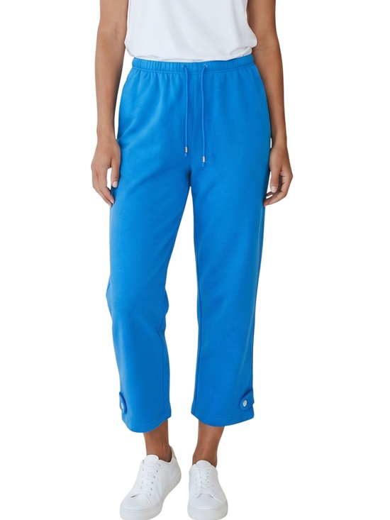 Molto Fino Pants - 4/$20 Molto Fino Blue Drawstring Capri Pants Women’s Large Cotton Blend